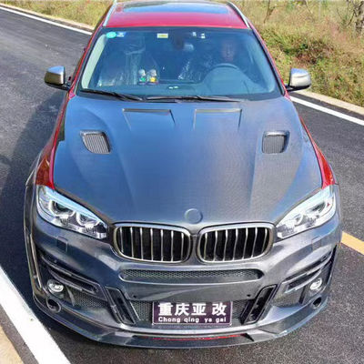 Vendita per BMW X5 X6 F15 F16 Cappa in fibra di carbonio Cappa in fibra di carbonio X5 X6 Copertura in fibra di carbonio