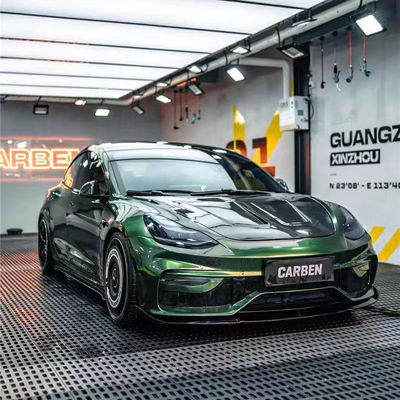 FPR 2019 Spoiler For Tesla Model 3 Body Kit 2022 ACP Stile Fronte E Parato Posteriore