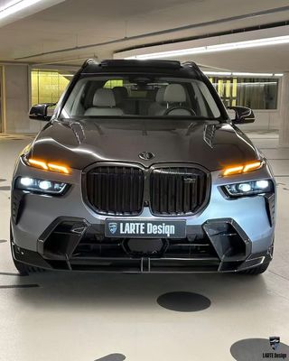 BMW X7 Corpo in fibra di carbonio Kit X7 stile LD diffusore di labbra anteriore in fibra di carbonio Arco di ruota spoiler del cofano