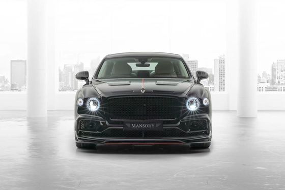 Bentley Flying Spur Corpo in fibra di carbonio Kit Flying Spur aggiornamenti stile MANSORY diffusore della bocca anteriore Spoiler cappuccio corpo kit