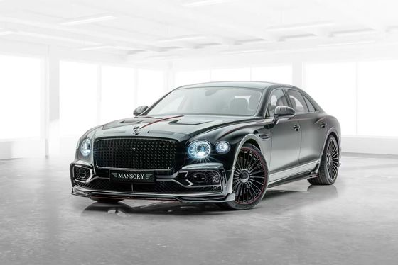 Bentley Flying Spur Corpo in fibra di carbonio Kit Flying Spur aggiornamenti stile MANSORY diffusore della bocca anteriore Spoiler cappuccio corpo kit