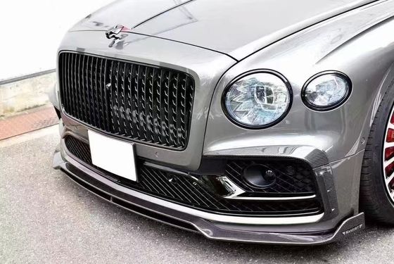 Bentley Flying Spur Corpo in fibra di carbonio Kit Flying Spur aggiornamenti stile MANSORY diffusore della bocca anteriore Spoiler cappuccio corpo kit