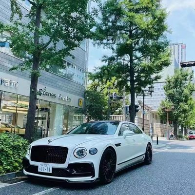 Bentley Flying Spur Corpo in fibra di carbonio Kit Flying Spur aggiornamenti stile MANSORY diffusore della bocca anteriore Spoiler cappuccio corpo kit
