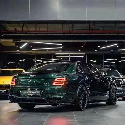 Bentley Flying Spur Corpo in fibra di carbonio Kit Flying Spur aggiornamenti stile MANSORY diffusore della bocca anteriore Spoiler cappuccio corpo kit