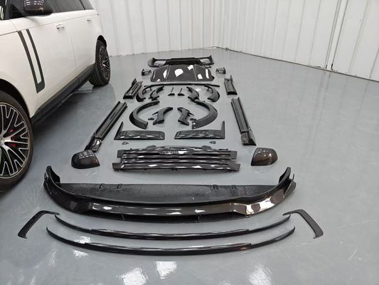 Land Rover Range Rover Kit corpo in fibra di carbonio Range Rover Modernizzato diffusore della bocca anteriore in stile Mansory Spoiler cappuccio ruota arco gonna laterale