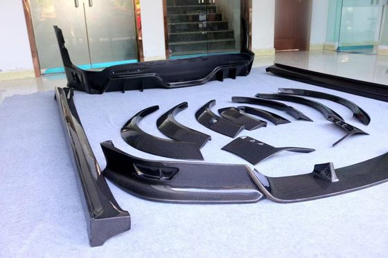 Tesla modello X Fibra di carbonio Kit di corpo modello X Fibra di carbonio diffusore della bocca anteriore Spoiler cappuccio ruota arco corpo largo kit