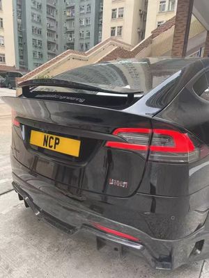 Tesla modello X Fibra di carbonio Kit di corpo modello X Fibra di carbonio diffusore della bocca anteriore Spoiler cappuccio ruota arco corpo largo kit