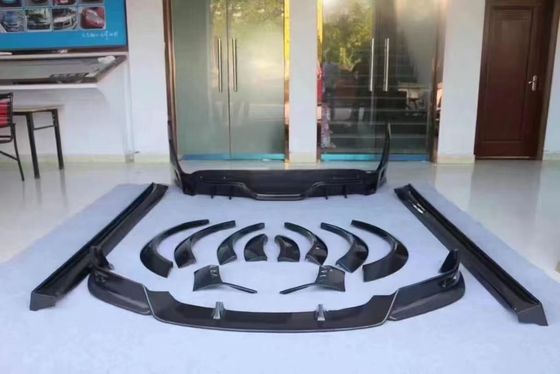Tesla modello X Fibra di carbonio Kit di corpo modello X Fibra di carbonio diffusore della bocca anteriore Spoiler cappuccio ruota arco corpo largo kit