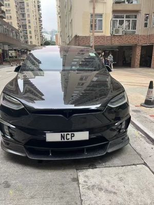 Tesla modello X Fibra di carbonio Kit di corpo modello X Fibra di carbonio diffusore della bocca anteriore Spoiler cappuccio ruota arco corpo largo kit