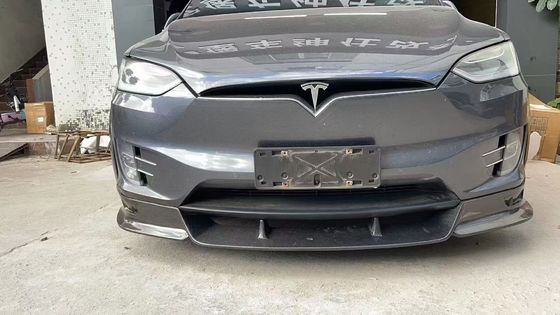 Tesla modello X Fibra di carbonio Kit di corpo modello X Fibra di carbonio diffusore della bocca anteriore Spoiler cappuccio ruota arco corpo largo kit