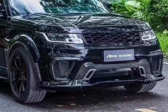Runde ASPEC Style CF&amp; FRP Wide Body Kit Front Bumper Rear Bumper Side Skirt Fender per Land Rover RANGE ROVE SPORT 2014-2017