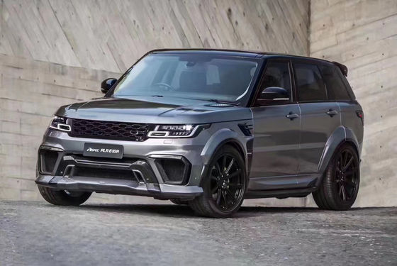 Runde ASPEC Style CF&amp; FRP Wide Body Kit Front Bumper Rear Bumper Side Skirt Fender per Land Rover RANGE ROVE SPORT 2014-2017