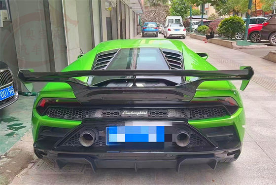 Per Lamborghini LP580 LP610 Carbon Fiber Body Kit LP580 LP610 Upgraded VORS Style Carbon Fiber Spoiler Wing