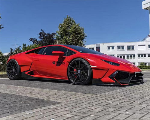 Per Lamborghini LP580 LP610 Kit widebody in fibra di carbonio LP580 LP610 Modernizzato in stile PD Front and Rear Bumper Spoiler Widebody