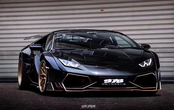 Per Lamborghini LP580 LP610 Kit widebody in fibra di carbonio LP580 LP610 Modernizzato in stile PD Front and Rear Bumper Spoiler Widebody