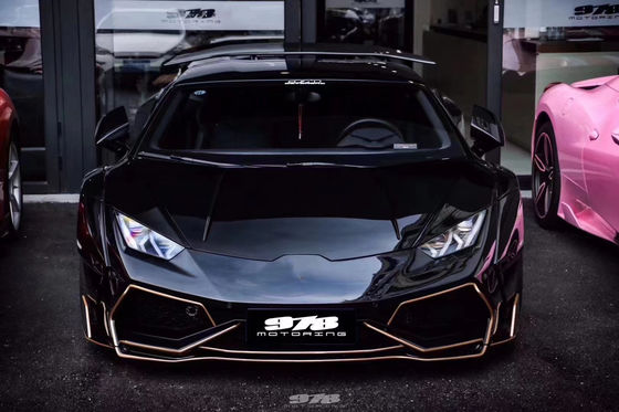 Per Lamborghini LP580 LP610 Kit widebody in fibra di carbonio LP580 LP610 Modernizzato in stile PD Front and Rear Bumper Spoiler Widebody