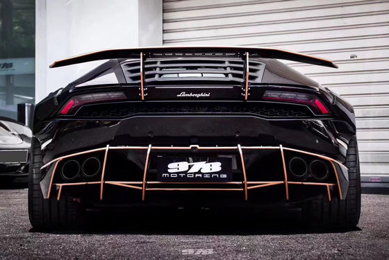 Per Lamborghini LP580 LP610 Kit widebody in fibra di carbonio LP580 LP610 Modernizzato in stile PD Front and Rear Bumper Spoiler Widebody