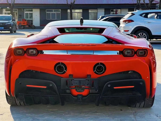 Per la Ferrari SF90 Dry Carbon Fiber Body Kit SF90 OEM Style Carbon Fiber Front Lip Diffuser Spoiler Side Skirt