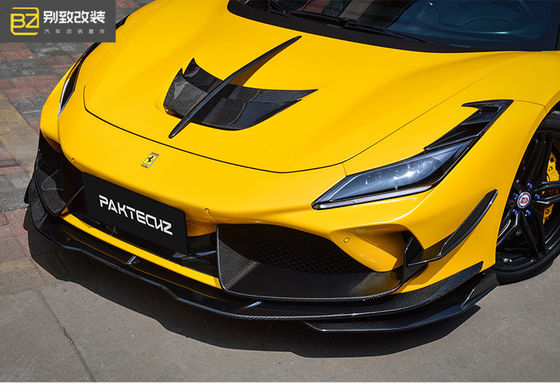 Kit di fibra di carbonio stile Paktechz per Ferrari F8 Kit di carrozzeria in fibra di carbonio