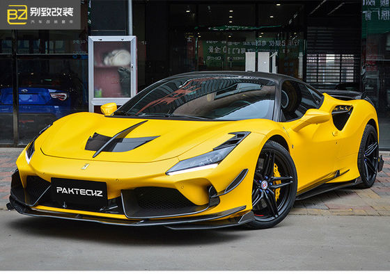 Kit di fibra di carbonio stile Paktechz per Ferrari F8 Kit di carrozzeria in fibra di carbonio
