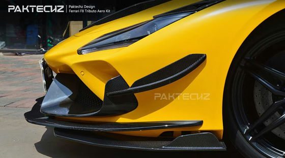 Kit di fibra di carbonio stile Paktechz per Ferrari F8 Kit di carrozzeria in fibra di carbonio
