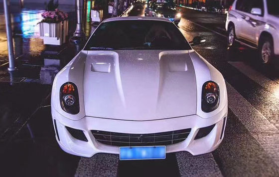 Per Ferrari 599 Body Kit 599 VORS Upgraded Style Frontale e posteriore Paraurti Side Skirt Spoiler Carbon Fiber Body Kit