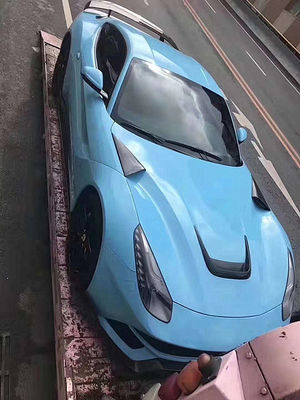 Fibra di carbonio di alta qualità per Ferrari F12 Fibra di carbonio copertura decorazione F12 Fibra di carbonio compartimento motore Tuyere Pezzo piccolo