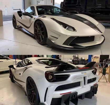 Ricambi auto per Ferrari 488 Body Kit 488 Upgraded MSY Style Front e Rear Bumper Spoiler Carbon Fiber Body Kit