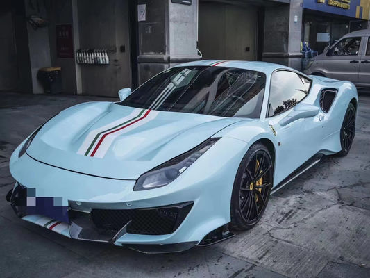 Ricambi per auto Ferrari 488 Kit di carrozzeria 488 Modernizzato PistA-stile anteriore e posteriore Bumper Bonnet Spoiler Carbon Fiber Body Kit