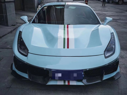 Ricambi per auto Ferrari 488 Kit di carrozzeria 488 Modernizzato PistA-stile anteriore e posteriore Bumper Bonnet Spoiler Carbon Fiber Body Kit