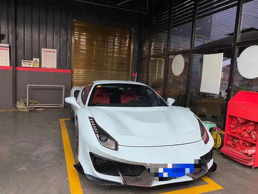 Ricambi per auto Ferrari 488 Kit di carrozzeria 488 Modernizzato PistA-stile anteriore e posteriore Bumper Bonnet Spoiler Carbon Fiber Body Kit