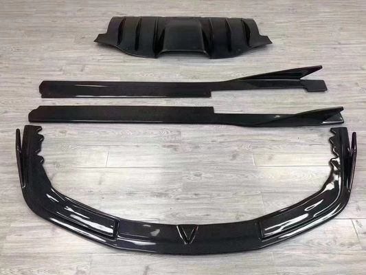 Per la Ferrari 458 Kit corpo in fibra di carbonio 458 Kit corpo in fibra di carbonio davanti diffusore di labbra spoiler gonna laterale