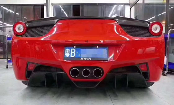 Per la Ferrari 458 Kit corpo in fibra di carbonio 458 Kit corpo in fibra di carbonio davanti diffusore di labbra spoiler gonna laterale