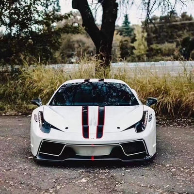 Per Ferrari 458 Carrozzeria in fibra di carbonio 458 Modernizzato stile VORS Anteriore e posteriore copribatterio spoiler laterale gonna corpo kit