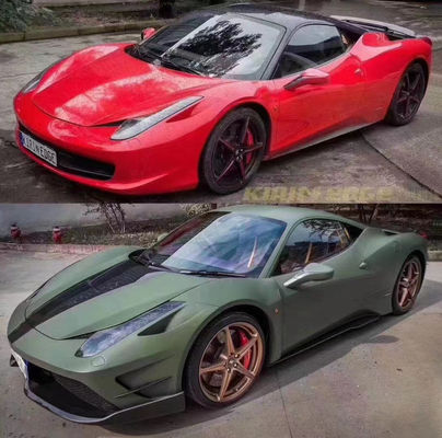 Ricambi auto per Ferrari 458 Body Kit 458 Misha stile aggiornato Anteriore e posteriore paraurti laterale gonna cappuccio spoiler body kit