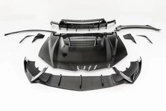 Per Lamborghini Urus Carrozzeria in fibra di carbonio Urus Upgraded VORS Style Carrozzeria frontale diffusore di labbra spoiler Hood con corpo largo