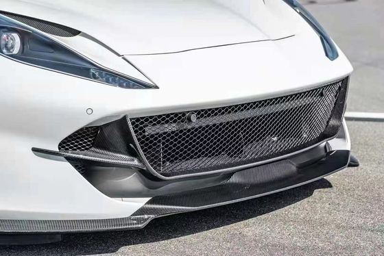 Fibra di carbonio secca per Ferrari 812 Fibra di carbonio kit corpo 812 Upgraded Nivic Stile Frontale Diffusore del labbro Spoiler Hood
