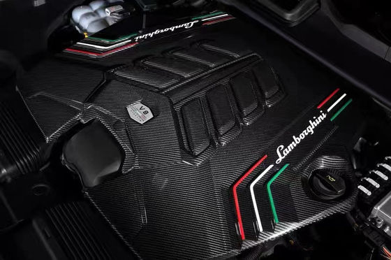 2019 Black Lamborghini Body Kit Dry Carbon Fiber Engine Interior Guard Shield