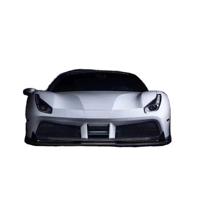 Per la Ferrari 488 Kit di carrozzeria in fibra di carbonio 488 Upgraded Vors Style Carbon Fiber Front Lip Diffuser Spoiler Body Kit