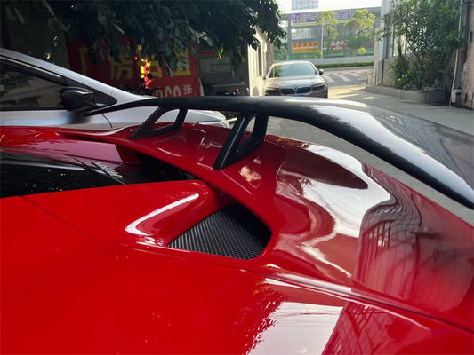 Per Ferrari F8 Spoiler in fibra di carbonio F8 Upgraded Novi Style Carbon Fiber Tail Spoiler
