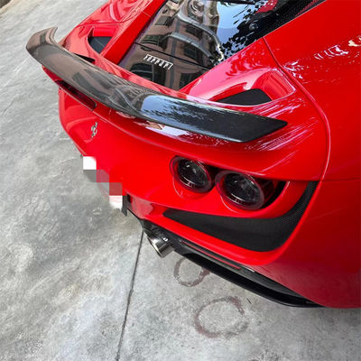 Per Ferrari F8 Spoiler in fibra di carbonio F8 Upgraded Novi Style Carbon Fiber Tail Spoiler