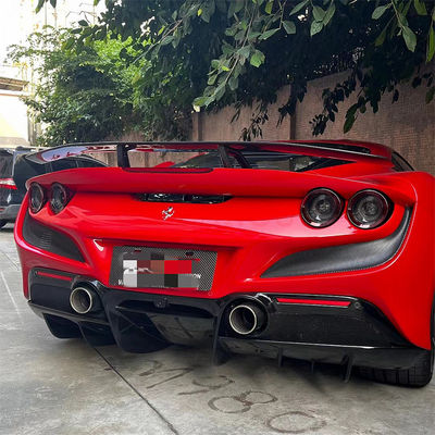 Per Ferrari F8 Spoiler in fibra di carbonio F8 Upgraded Novi Style Carbon Fiber Tail Spoiler