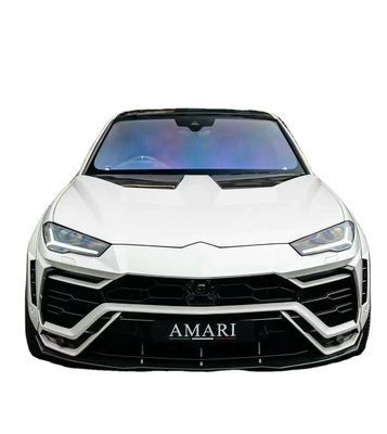 1016 Style Lamborghini Body Kit Urus Fibra di carbonio Diffusore della bocca anteriore Spoiler Hood Bianco