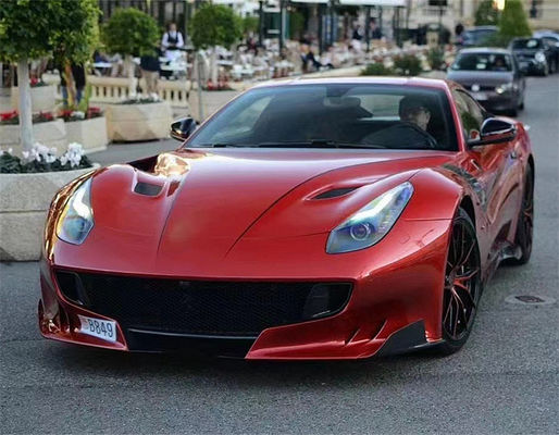 Per Ferrari F12 Fibra di carbonio cappuccio F12 TDF stile aggiornato Fibra di carbonio cappuccio corpo kit
