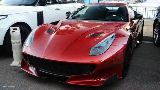 Per Ferrari F12 Fibra di carbonio cappuccio F12 TDF stile aggiornato Fibra di carbonio cappuccio corpo kit