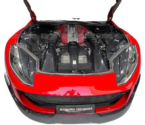 Ricambi auto per Ferrari 812 Interiore in fibra di carbonio 812 Protezione della botola del motore in fibra di carbonio
