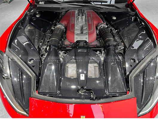 Ricambi auto per Ferrari 812 Interiore in fibra di carbonio 812 Protezione della botola del motore in fibra di carbonio