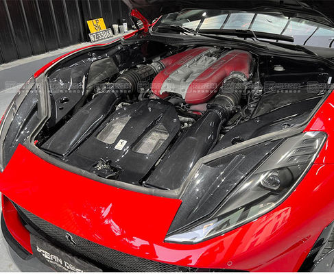 Ricambi auto per Ferrari 812 Interiore in fibra di carbonio 812 Protezione della botola del motore in fibra di carbonio