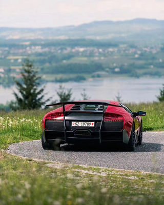 Fibra di carbonio Lamborghini Murcielago LP640 Body Kit LP670-Style Spoilers