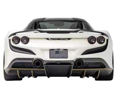 Ricambi auto per Ferrari F8 Carrozzeria in fibra di carbonio Kit F8 Aggiornamento Novi Style Diffusore in fibra di carbonio